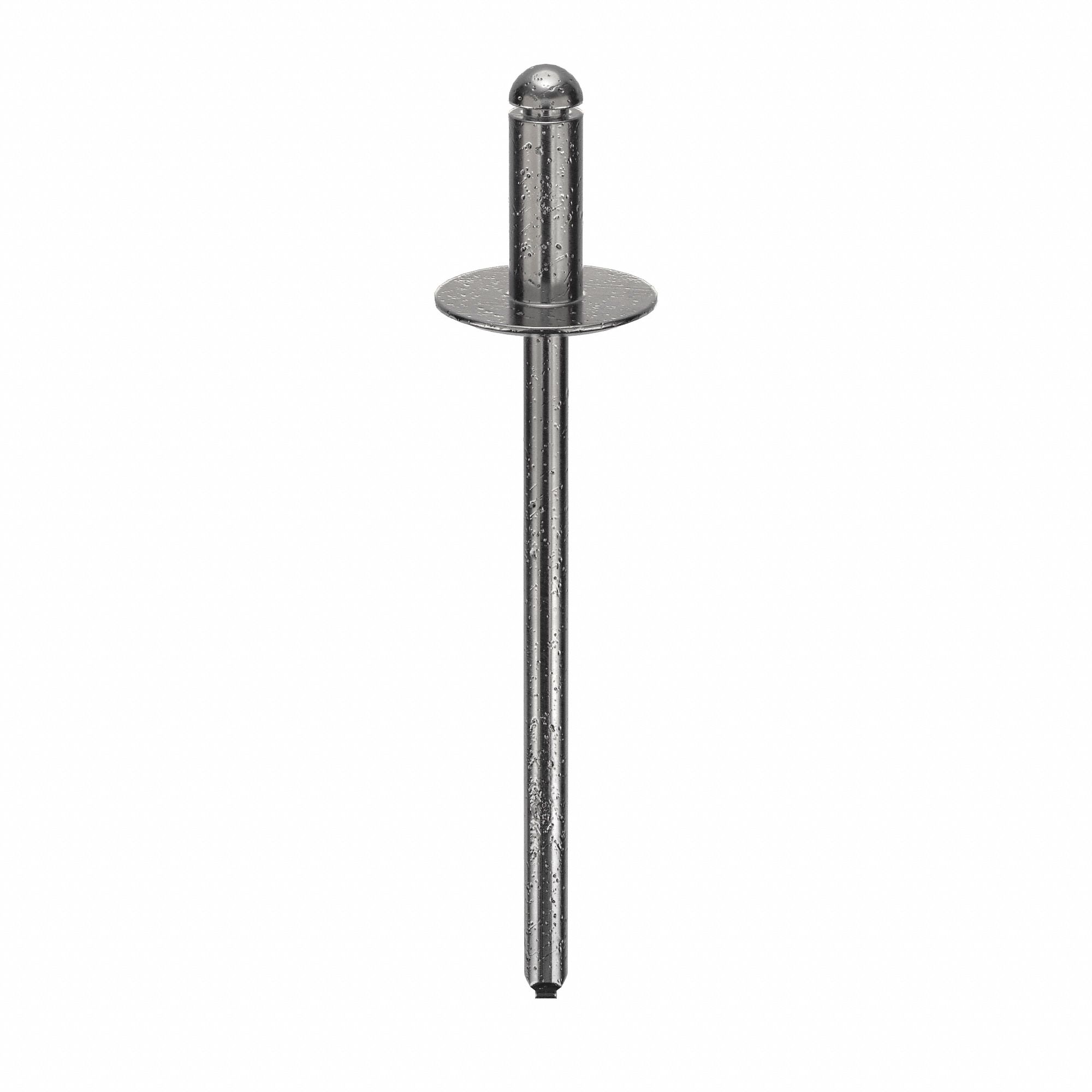 Blind Rivet, 1 41/68" L, 0.122" dia, PK500: Inch, 1 39/64 in Overall Lg, 5/16 in Body Lg, Steel, 500 PK