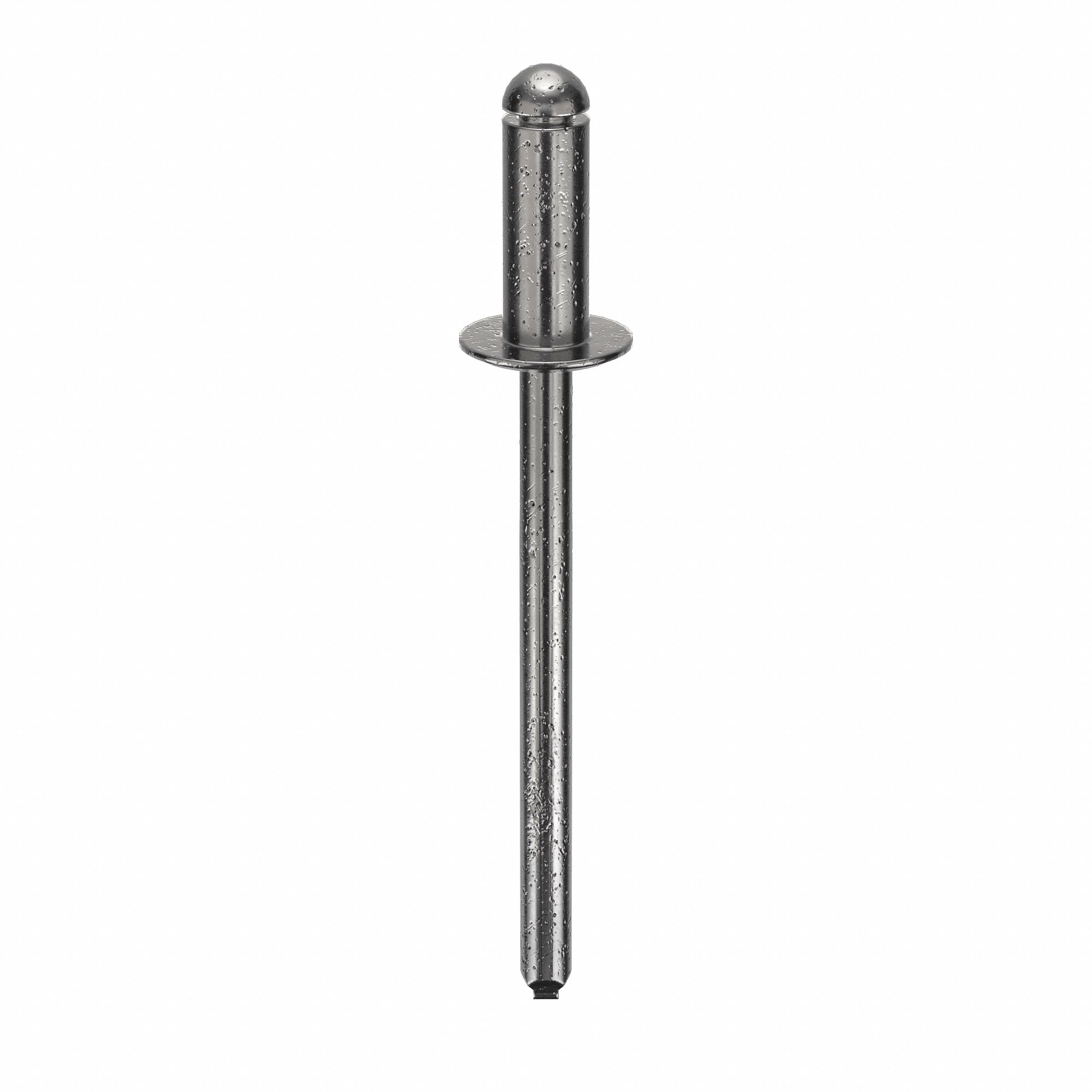 Blind Rivet, 1 9/13" L, 0.153" dia, PK500: Inch, 1 11/16 in Overall Lg, 13/32 in Body Lg, Dome, 500 PK