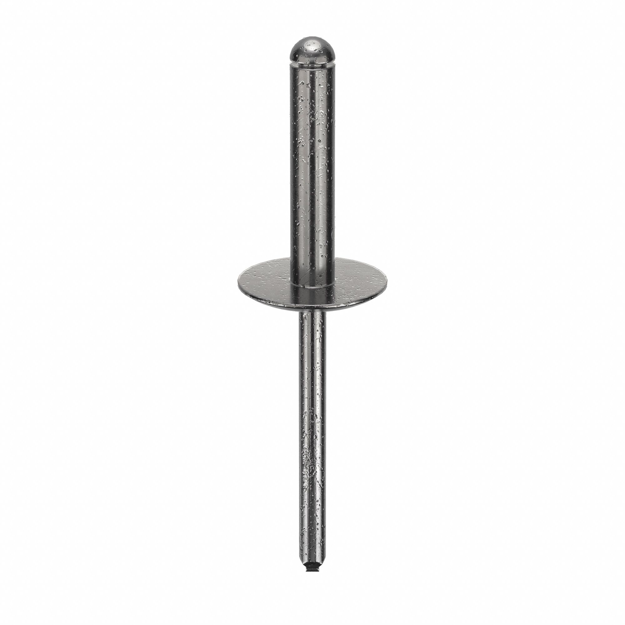 Blind Rivet, 2 1/4" L, 0.183" dia, PK250: Inch, 2 1/4 in Overall Lg, 59/64 in Body Lg, Open End, 250 PK