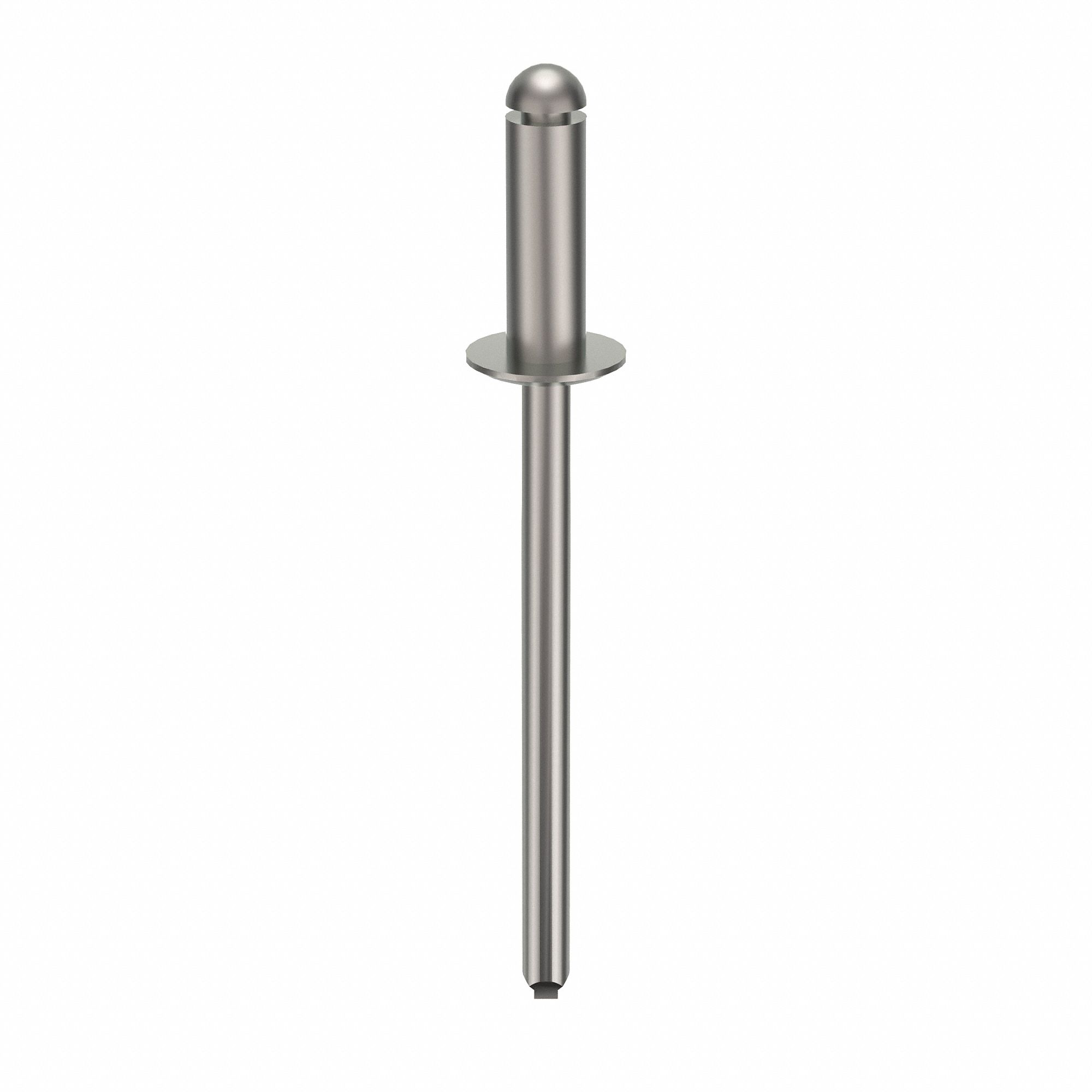 Inch, 1 15/32 in Overall Lg, Blind Rivet,1 8/17" L,0.124" dia,PK500