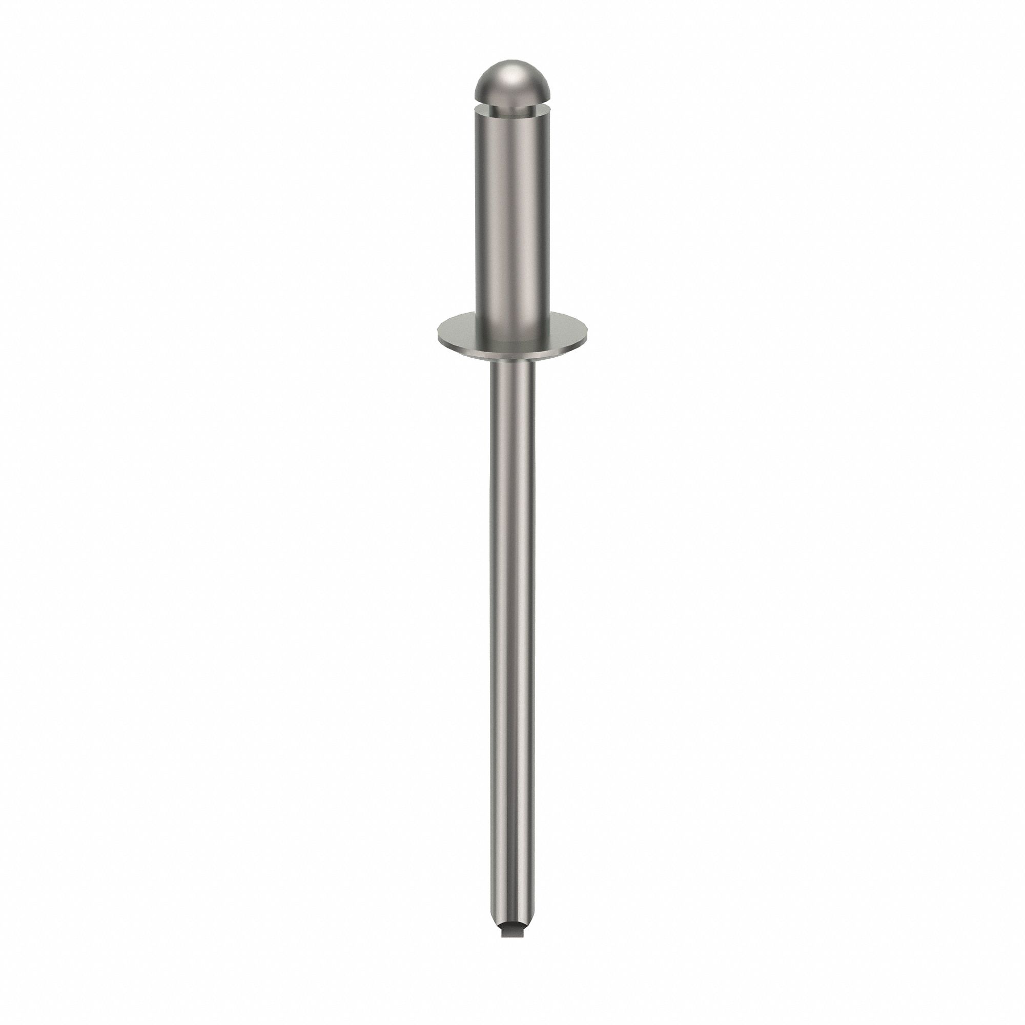 BLIND RIVET, 1 8/17 IN L, 0.124 IN DIA, INCH, 1 15/32 IN OVERALL L, ⅜ IN BODY L, DOME, 500 PK