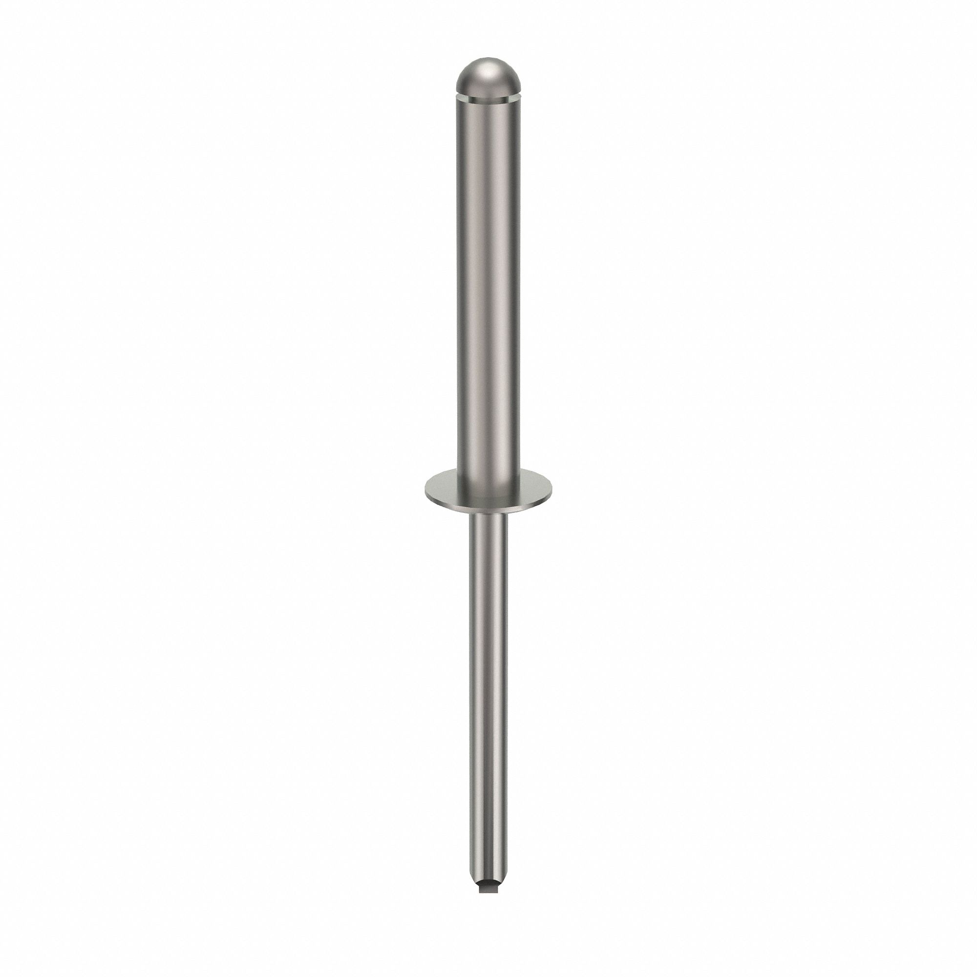 Blind Rivet, 2 10/21" L, 0.186" dia, PK100: Inch, 2 15/32 in Overall Lg, 1 11/64 in Body Lg, 100 PK