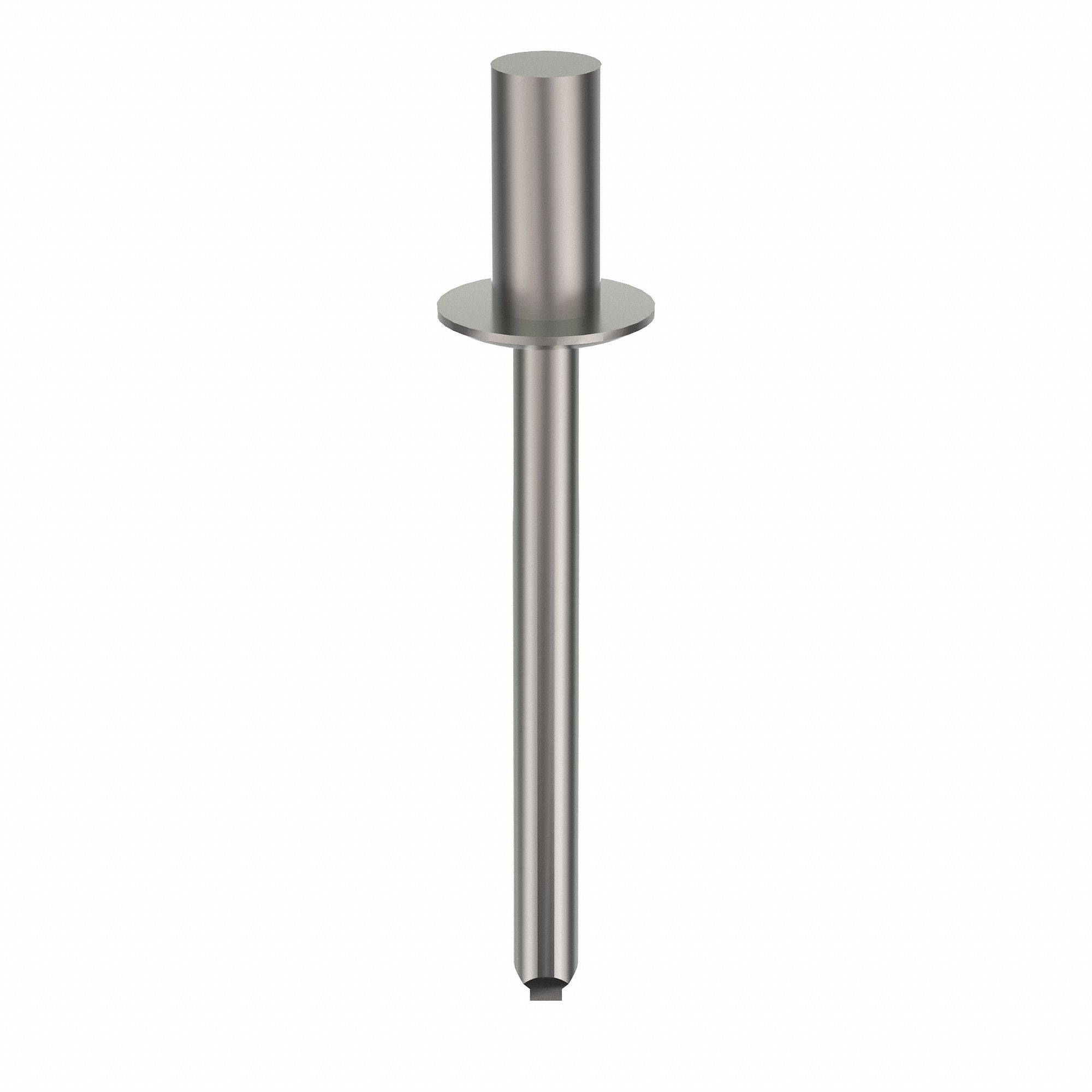 Blind Rivet, 1 47/65" L, 0.188" dia, PK100: Inch, 1 23/32 in Overall Lg, 27/64 in Body Lg, Dome, 100 PK