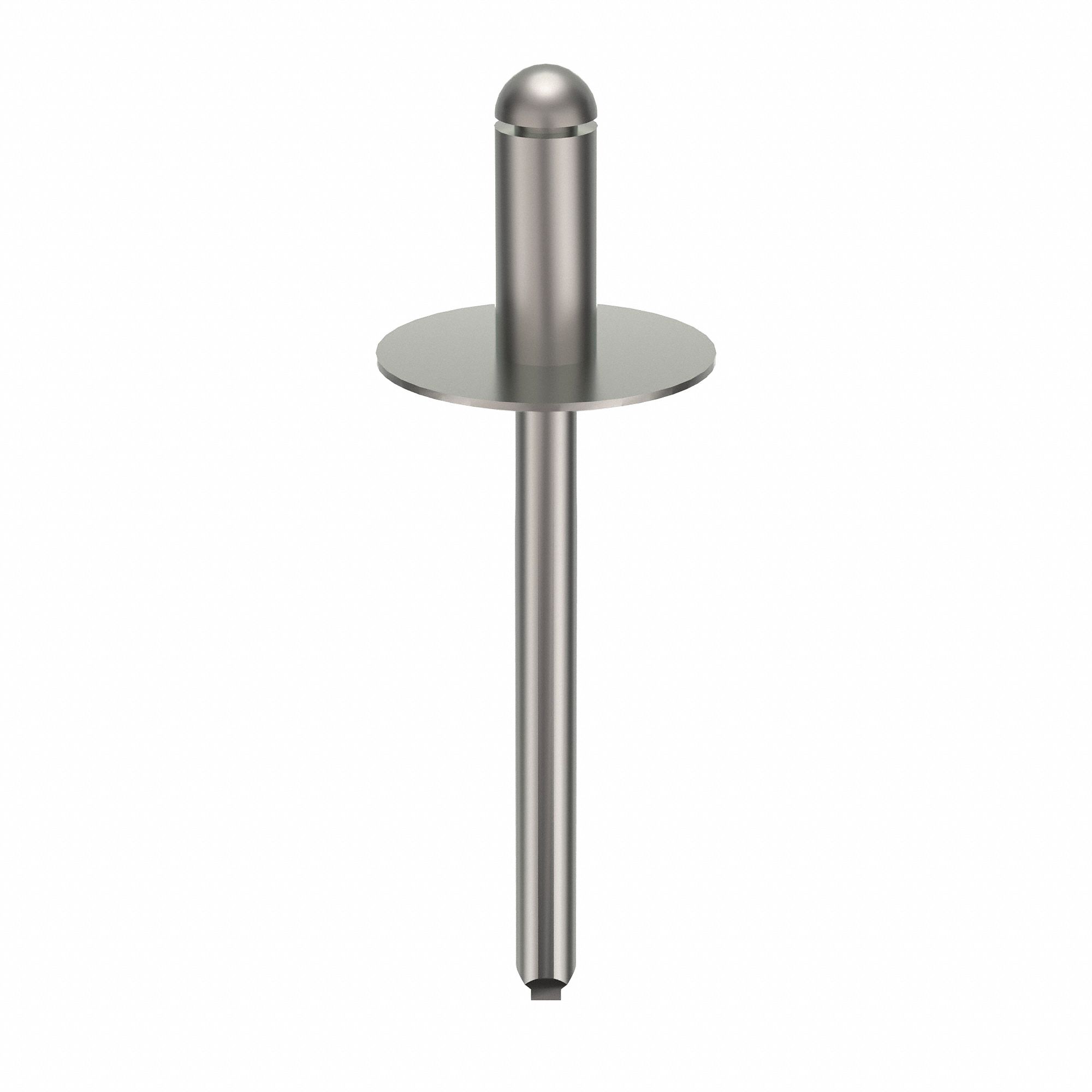 Inch, 1 23/32 in Overall Lg, Blind Rivet,1 53/73" L,0.183" dia,PK100