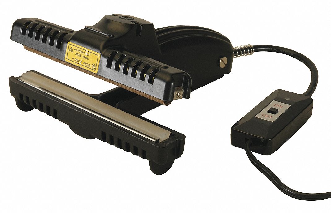 MIDWEST PACIFIC Heat Sealer, Handheld Mount Type, Heat Sealing Type