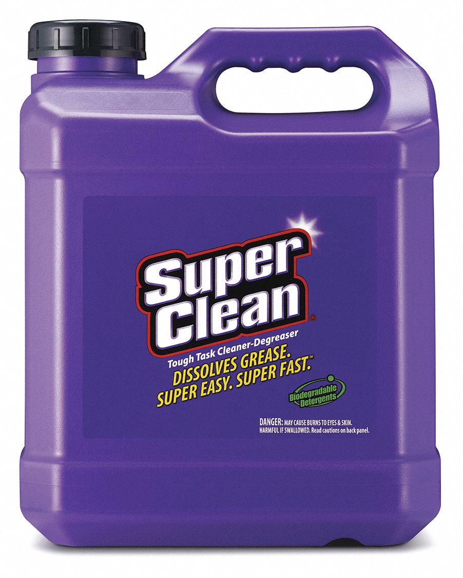 Cleaner/Degreaser: Water Based, Jug, 2.5 gal Container Size, Ready to Use, 4% VOC Content