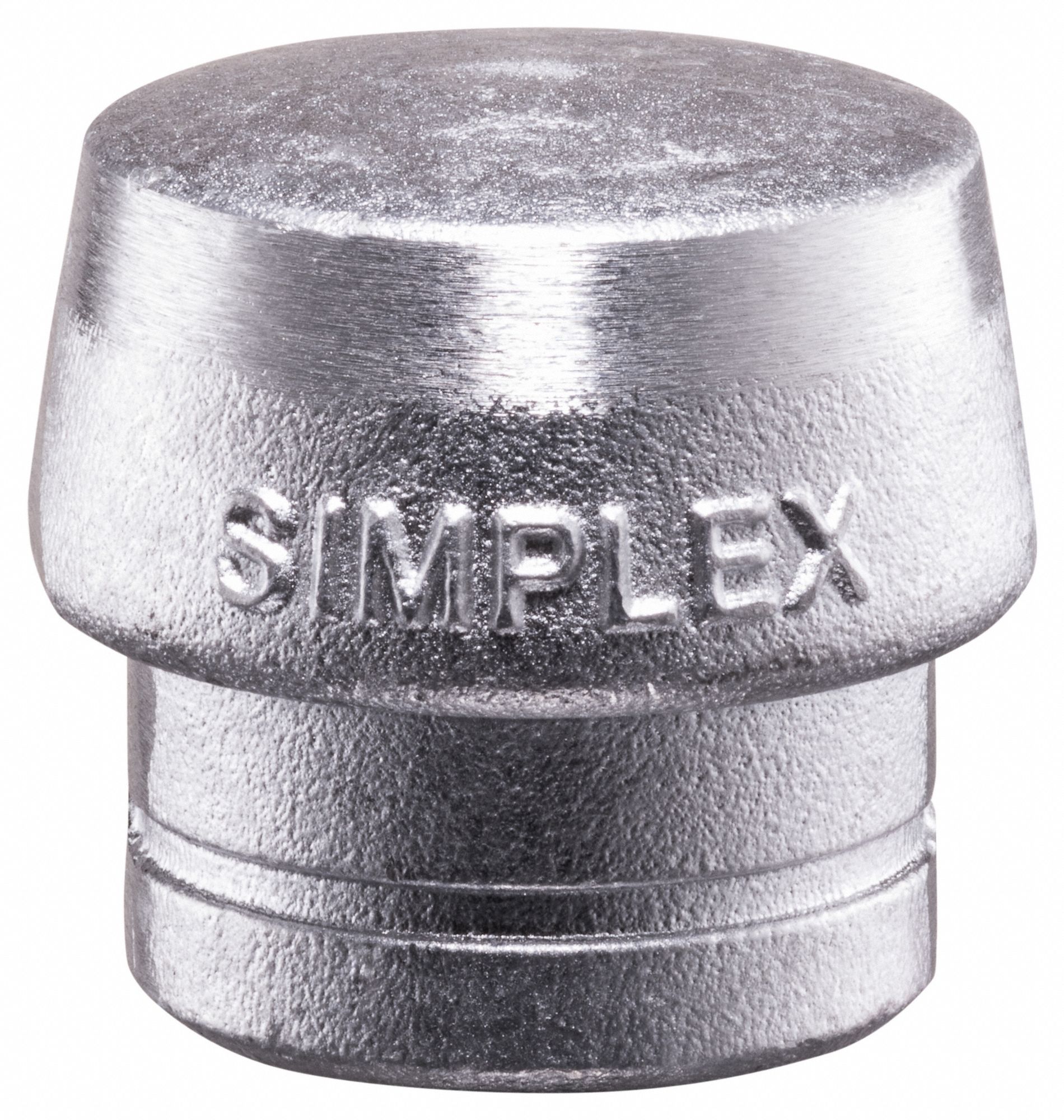 Replaceable Hammer Tip: Extra Hard, Aluminum, 2 23/64 in Dia, Clamping Head, Extra Hard, 3ZLL5