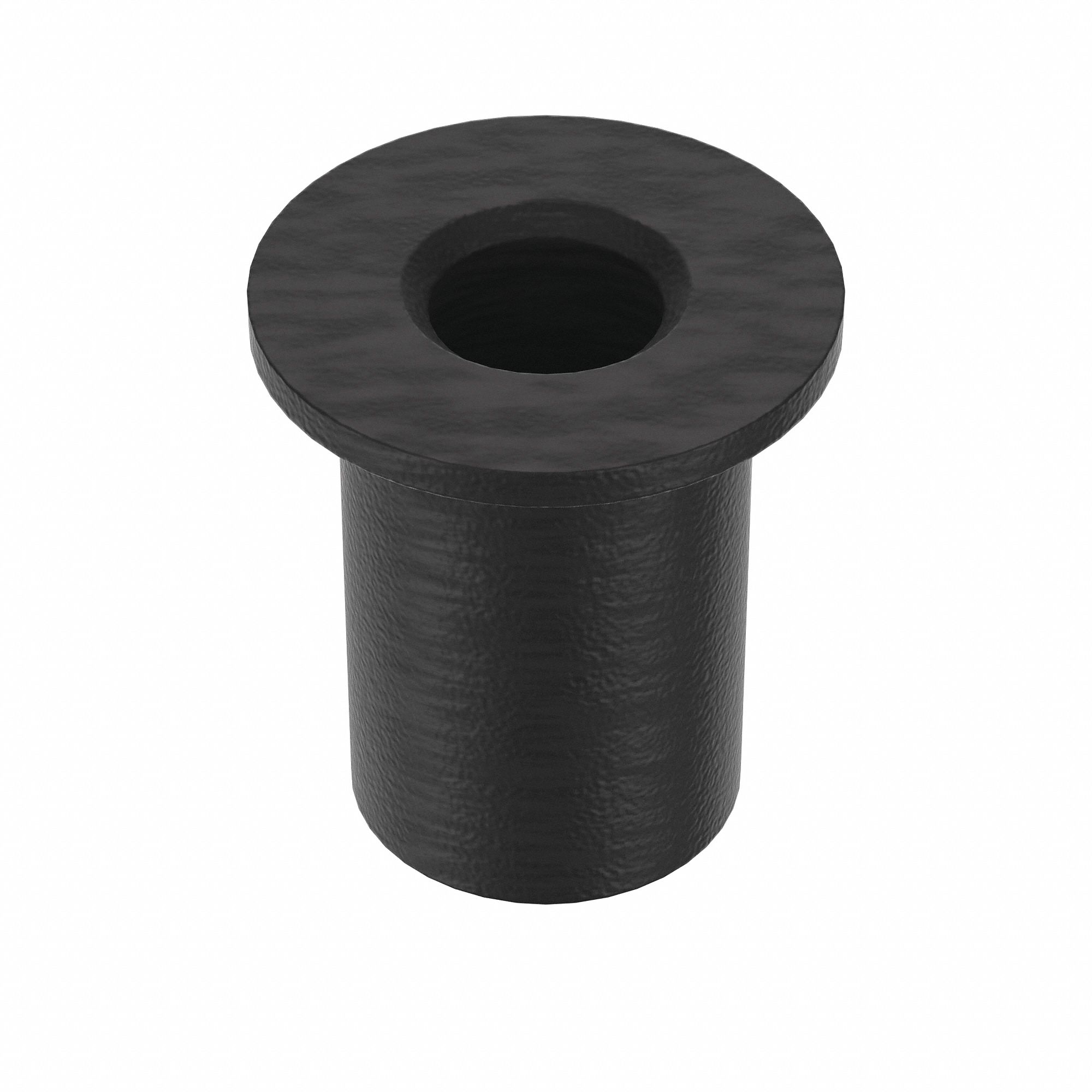 WELL NUT, #8-32 THREAD, ½ IN OVERALL L, 5/16 IN INSERT DIA, RUBBER, PLAIN, RUBBER, 25 PK