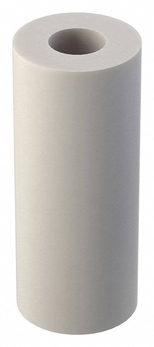Spacer: For #6 Screw Size, Nylon, Plain, 3/4 in Overall Lg, 0.14 in Inside Dia, 10 PK