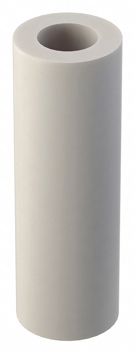 Spacer: For #6 Screw Size, Nylon, Plain, 3/4 in Overall Lg, 0.14 in Inside Dia, 10 PK