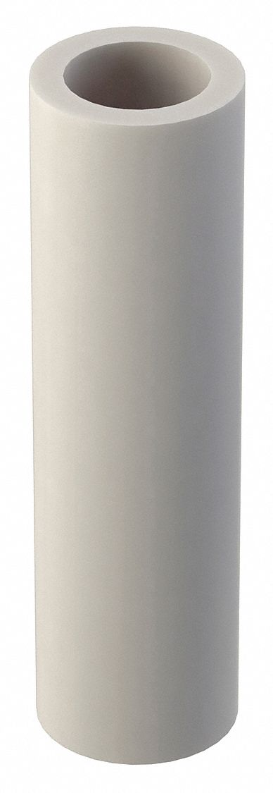 Spacer: For #8 Screw Size, Nylon, Plain, 7/8 in Overall Lg, 0.171 in Inside Dia, 10 PK