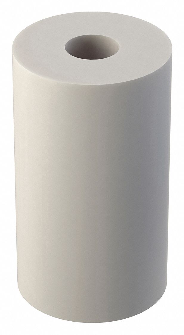 Spacer: For #8 Screw Size, Nylon, Plain, 7/8 in Overall Lg, 0.171 in Inside Dia, 10 PK