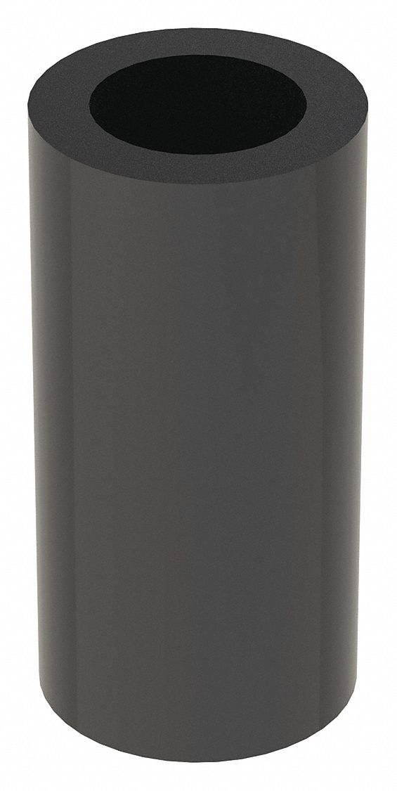 Spacer: For M3 Screw Size, Nylon, Plain, 10 mm Overall Lg, 3.2 mm Inside Dia, 10 PK
