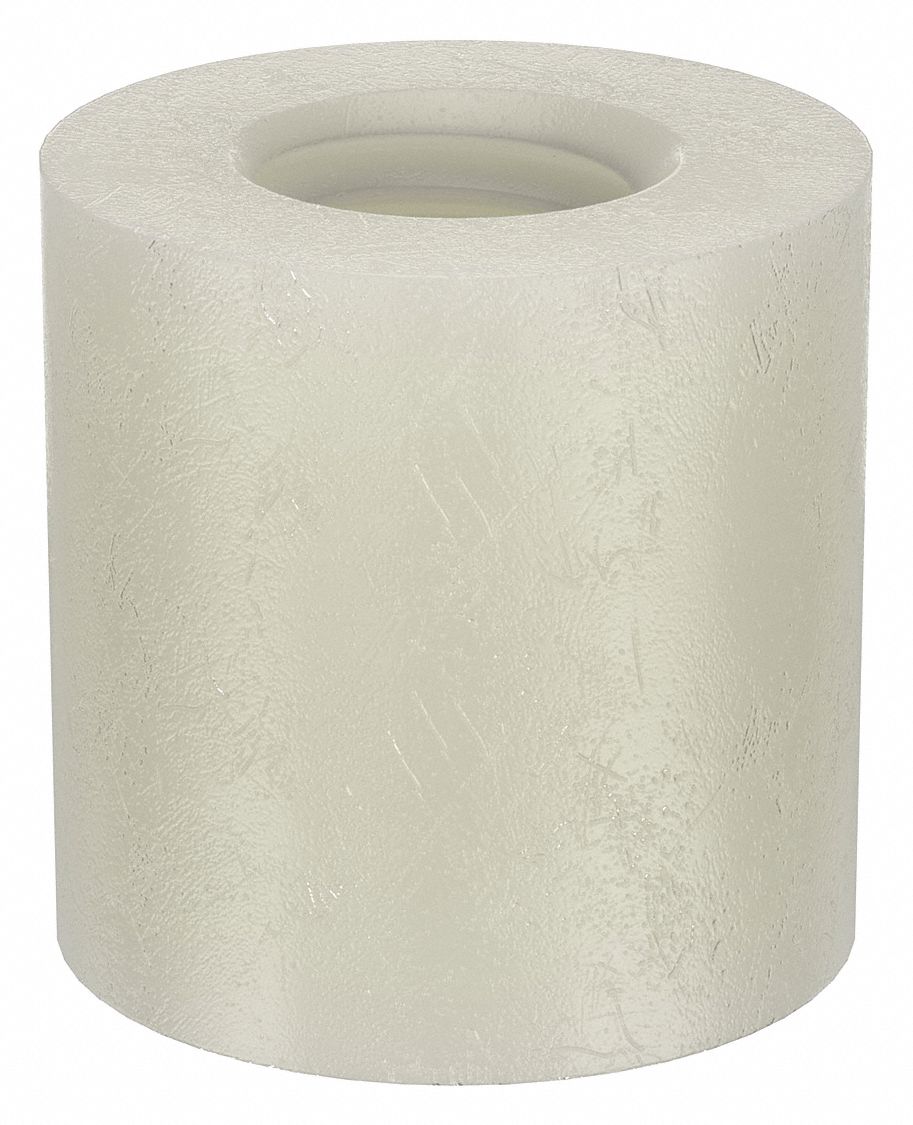 Standoff: #10-32 Thrd Sz, 3/8 in Lg, Round, Nylon, Plain, 3/8 in Dia