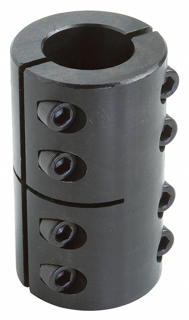 DAYTON 2 Piece Clamp 1/2 in Bore Dia. Steel Rigid Shaft Coupling 3ZN443ZN44 Grainger