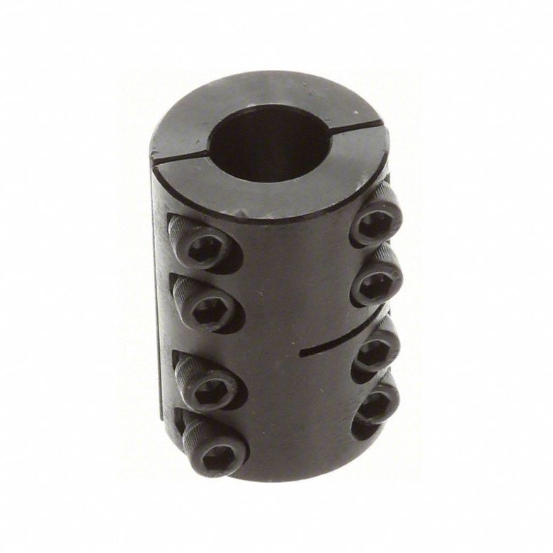 Rigid Shaft Coupling: 3/4 in Bore Dia 1, 3/4 in Bore Dia 2, For Round Shaft Type, Round, Inch