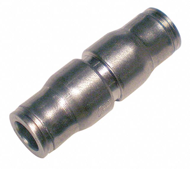 PUSH-IN-FITTING, LF 3600 SERIES, -20 ° C TO 150 ° C, BRASS, NICKEL-PLATED, STRAIGHT, 52.5 MM L, 30 BAR, TUBE CONNECTION