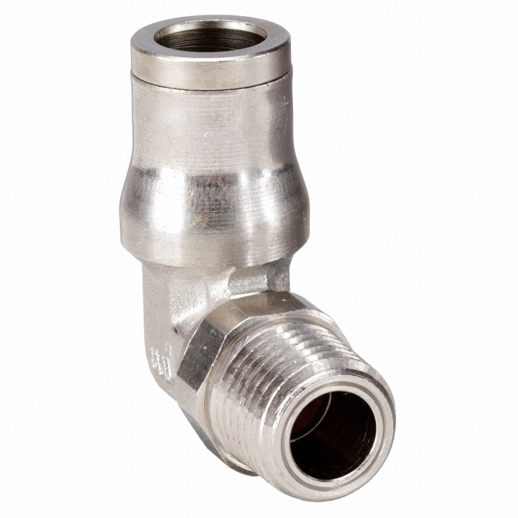 LEGRIS Swivel Male Elbow, Tube Fitting Material Nickel Plated Brass