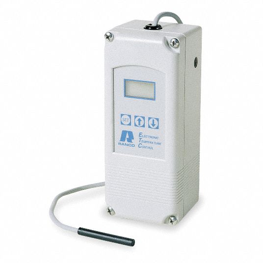 Temperature Control: Single Stages, Heat or Cool, -30°F to 220°F, Digital,  1, SPDT, 24V AC