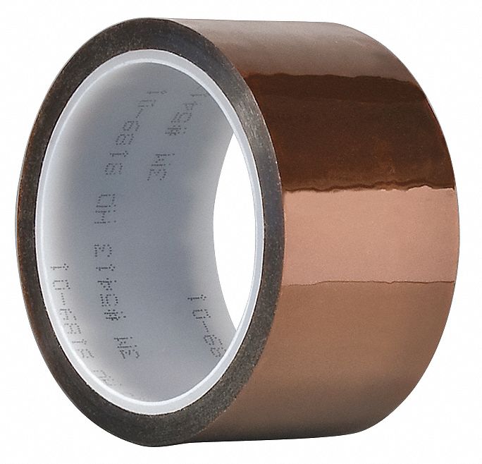 INSULATING ELECTRICAL TAPE, HIGH-TEMP, 5413, POLYIMIDE, ½ IN X 108 FT, 2.7 MIL THICK