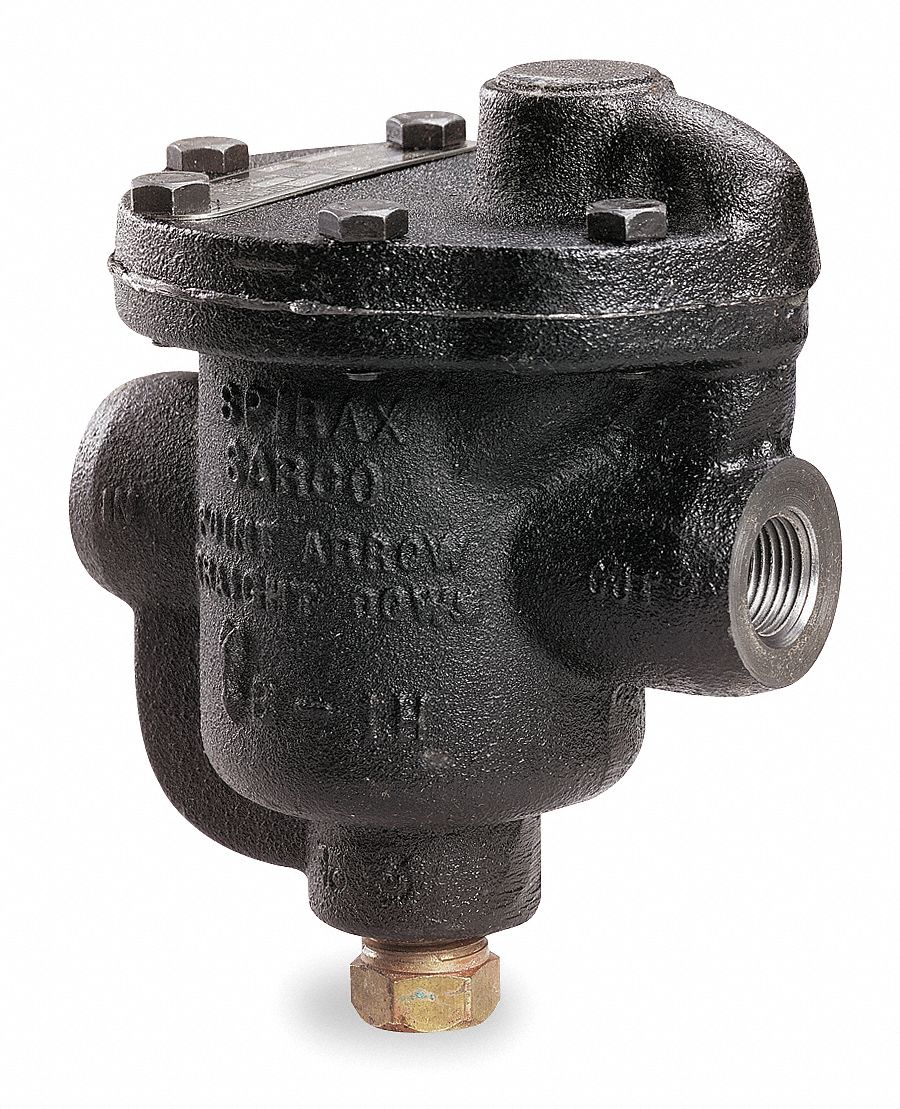 InvertedBucket Steam Traps, 125 Max. Operating PSI Grainger