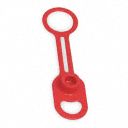 Grease Fitting Cap,  17/32",  Plastic,  Red,  PK 100