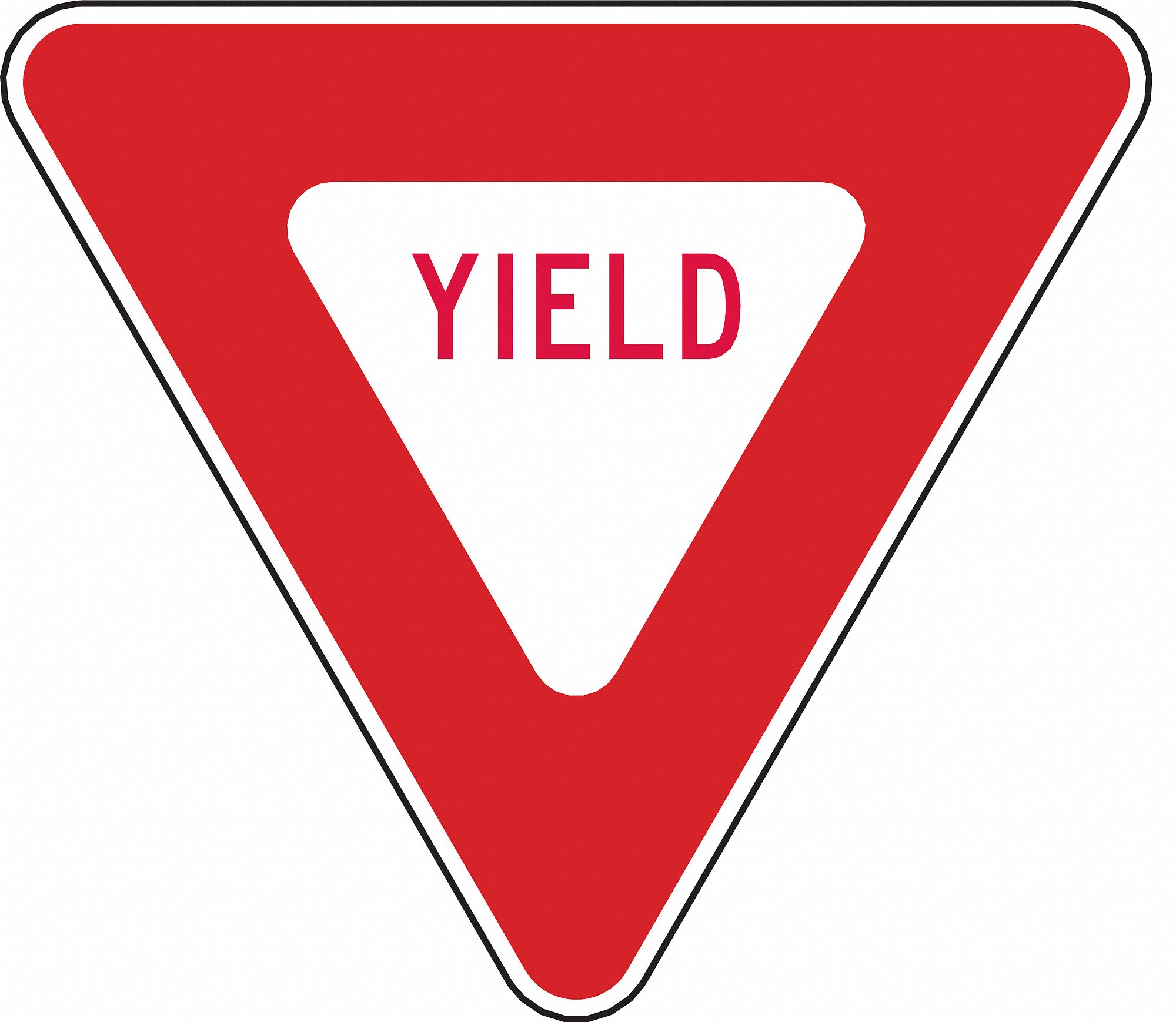 LYLE Yield Traffic Sign, Sign Legend Yield, MUTCD Code R1-2, 36 in x 36 ...