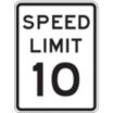 Speed Limit 10 Signs