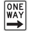 One Way Signs (With Right Arrow)