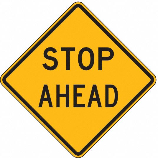 Traffic Sign, MUTCD Code W3-1A, Diamond, Aluminum, Sign Background Color  Yellow - Grainger