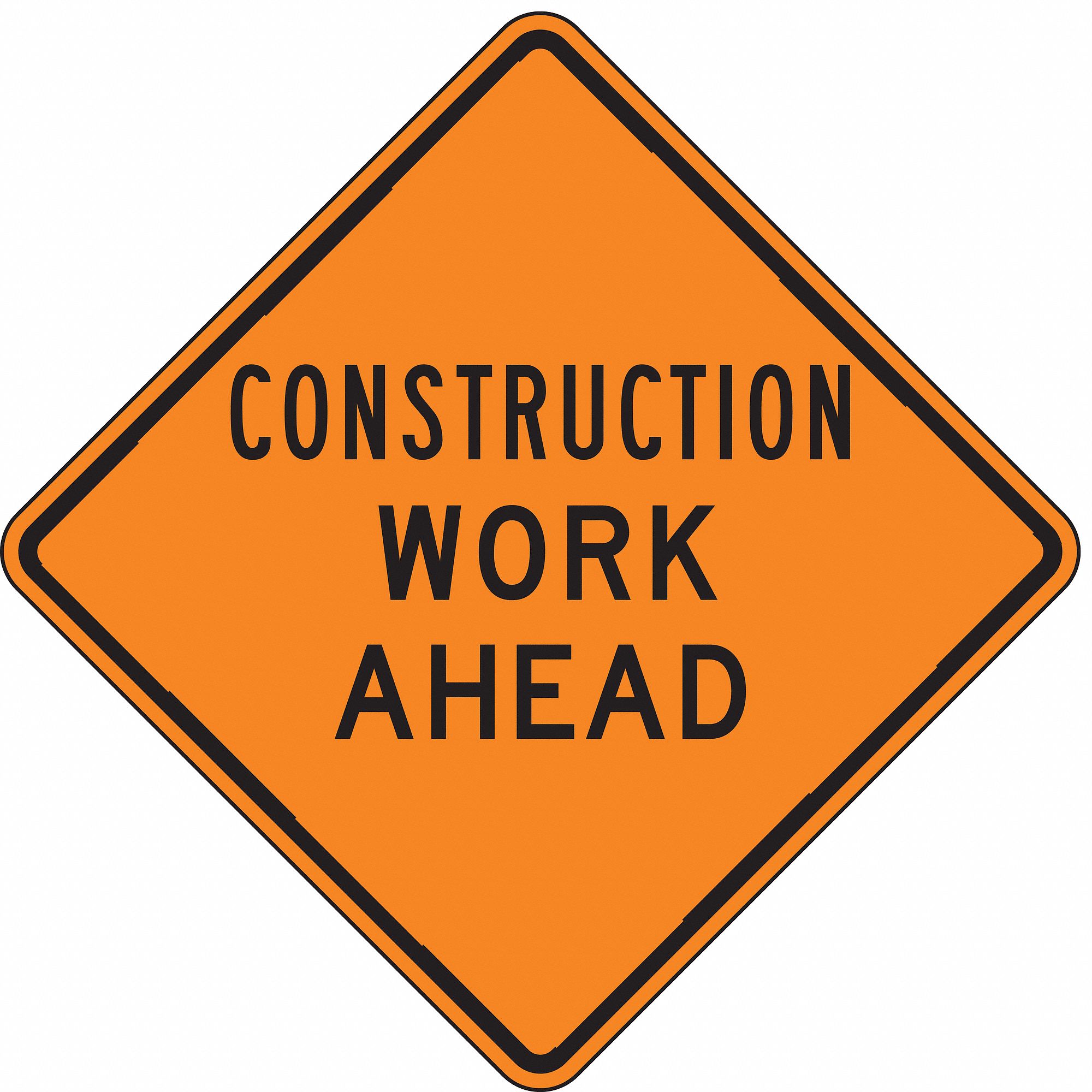 LYLE Construction Work Ahead Traffic Sign, Sign Legend Construction