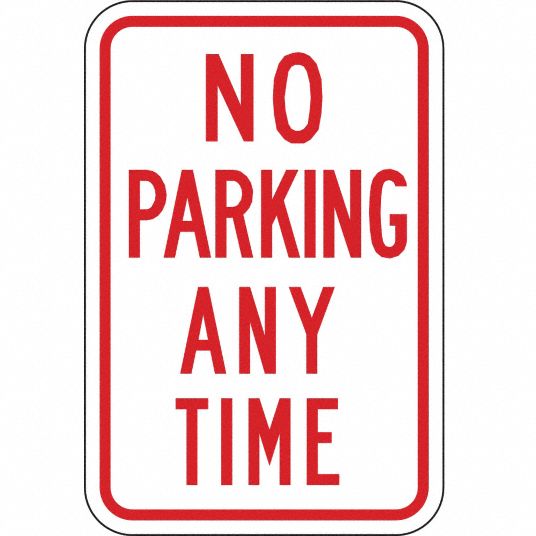 915122-4 Lyle Fire Lane Parking Sign, Sign Legend Fire Lane, MUTCD Code R7-2,  18 x 12 in