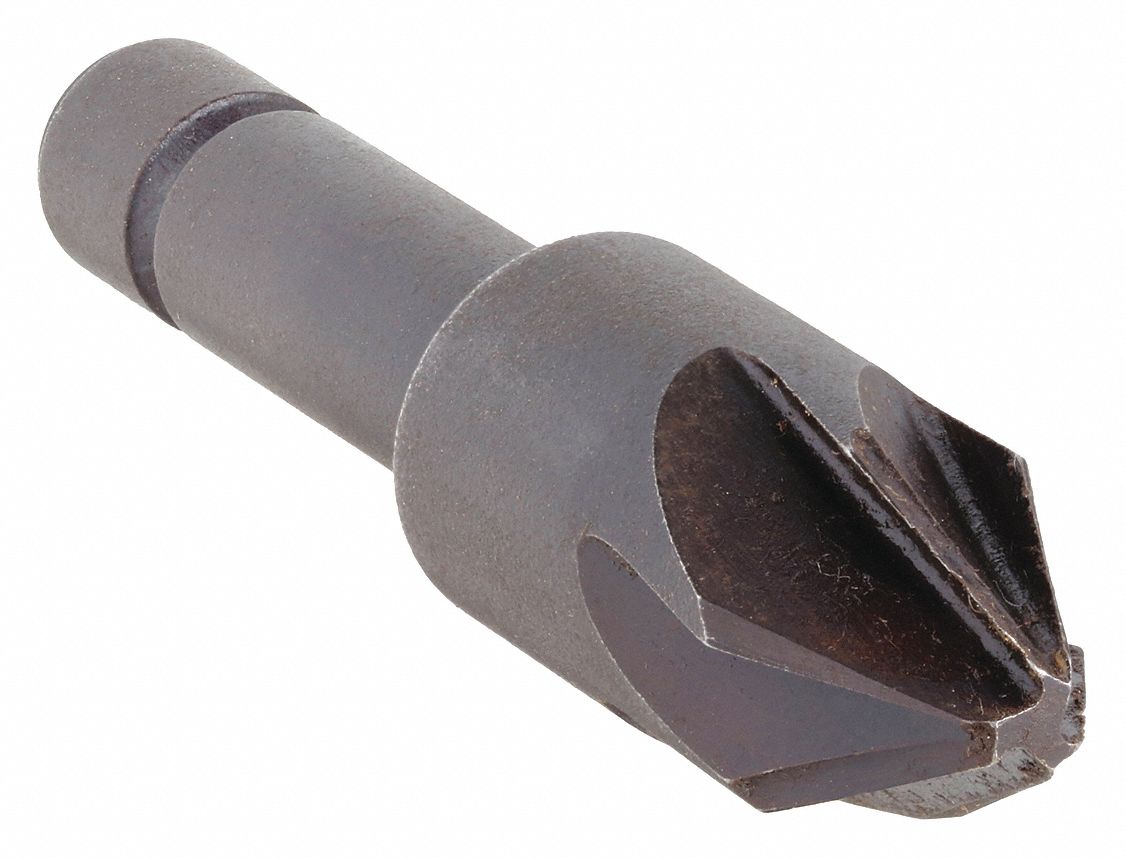 COUNTERSINK, ½ IN BODY DIAMETER, ¼ IN SHANK DIAMETER, BRIGHT/UNCOATED FINISH, 2 IN L