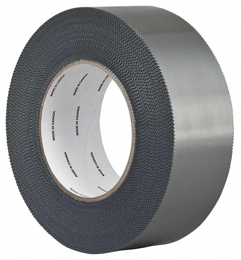 SPLICING TAPE, SINGLE-SIDED, SILVER, 1⅞ IN X 60 YD, 7.5 MIL, POLYETHYLENE FILM, RUBBER