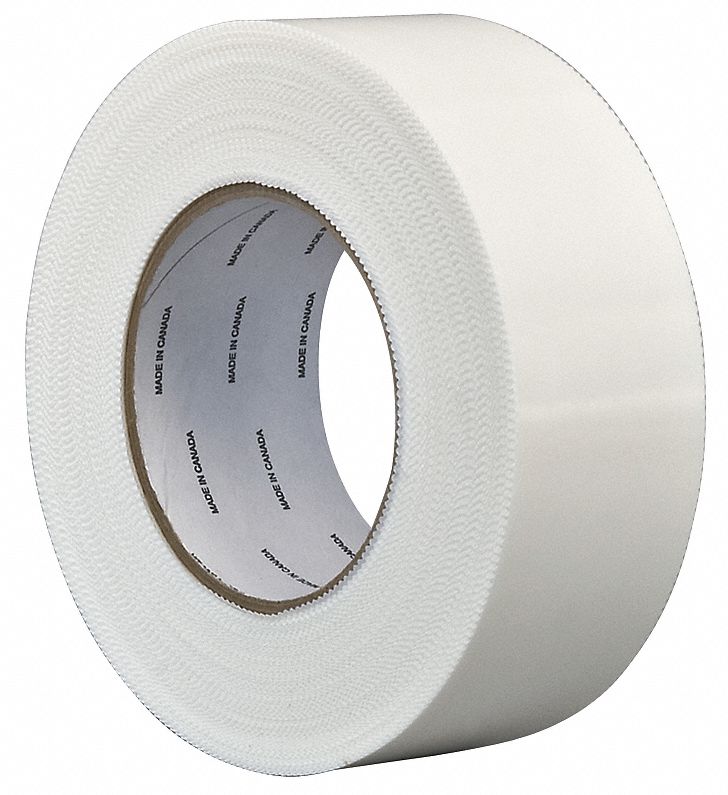 SPLICING TAPE, SINGLE-SIDED, WHITE, 1⅞ IN X 60 YD, 7.5 MIL, POLYETHYLENE FILM, RUBBER