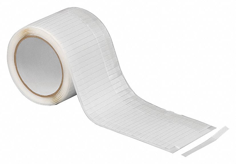 DOUBLE-SIDED FOAM TAPE, WHITE, STRIP, ¼ X 4 IN, 1/16 IN THICK, 20 °  TO 210 ° F, 25 PK