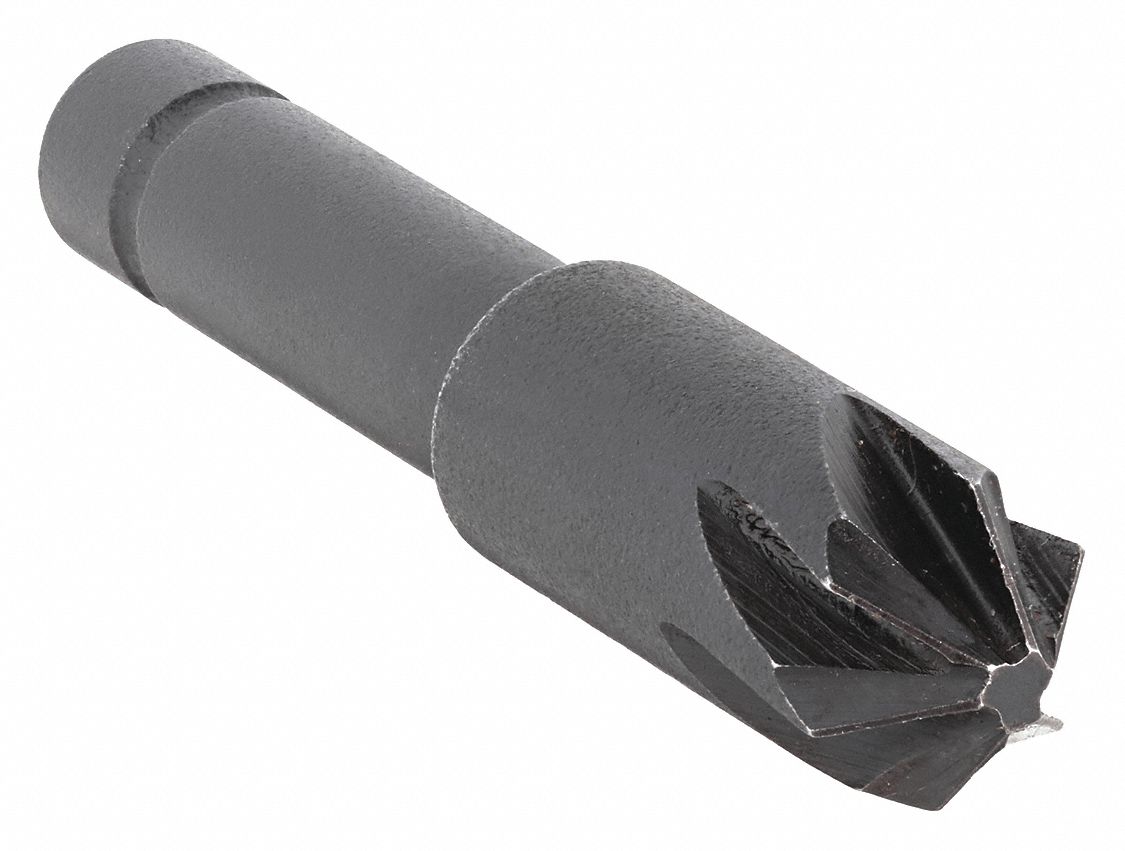 Countersink: 1 1/4 in Body Dia., 1/2 in Shank Dia., Bright (Uncoated) Finish, Cobalt