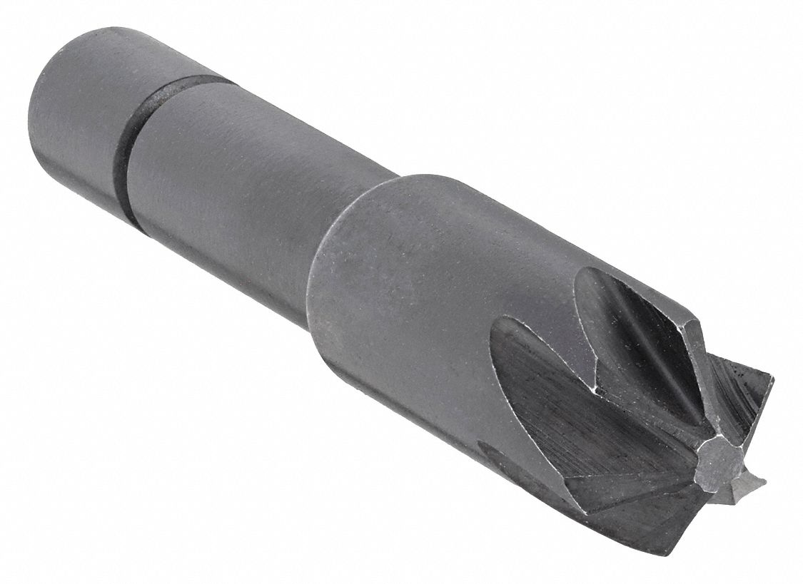 Countersink: 5/16 in Body Dia., 1/4 in Shank Dia., Bright (Uncoated) Finish, 1 3/4 in Overall Lg
