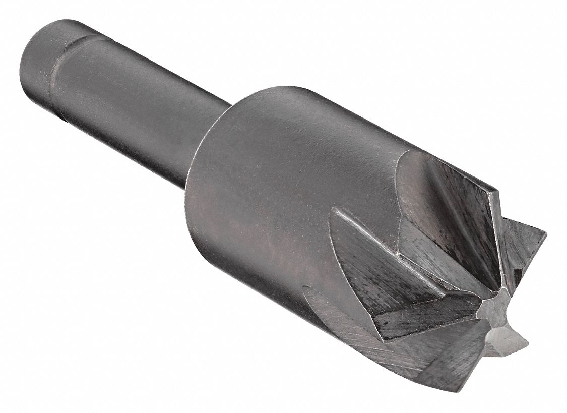 Countersink: 1 1/4 in Body Dia., 1/2 in Shank Dia., Bright (Uncoated) Finish, Cobalt