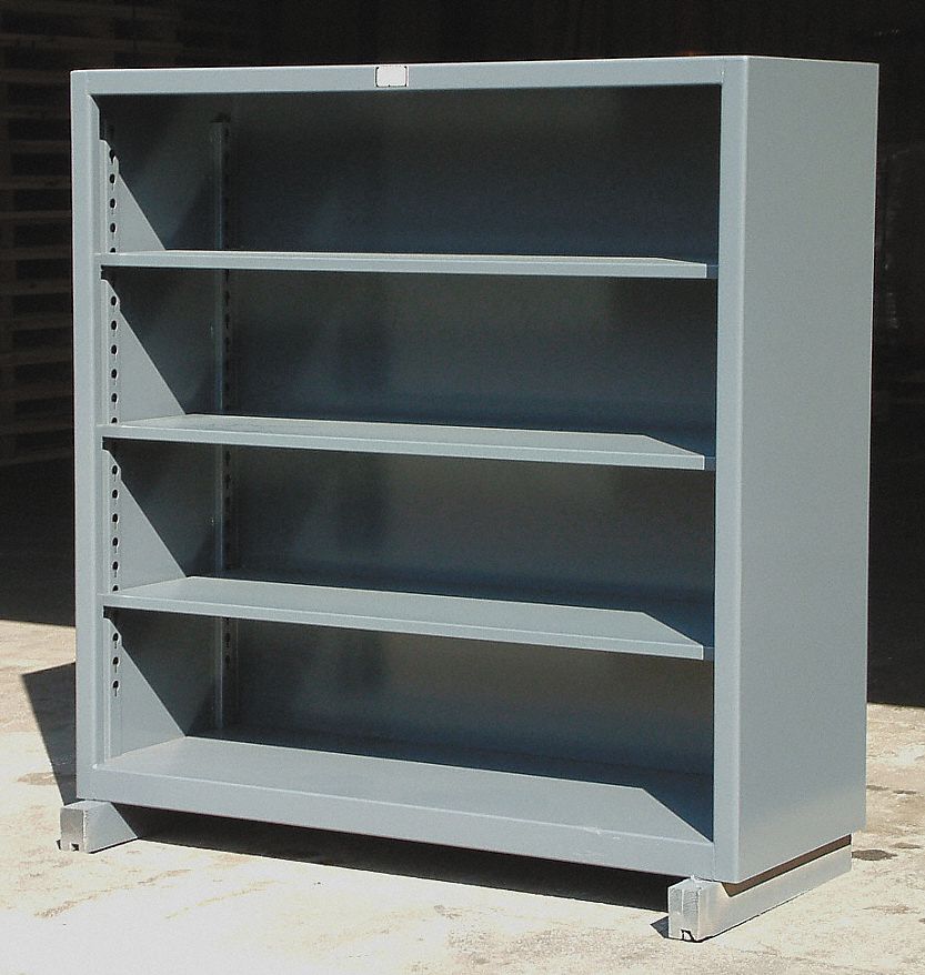 STRONG HOLD Closed, Freestanding, Metal Shelving, Overall Width 60 in