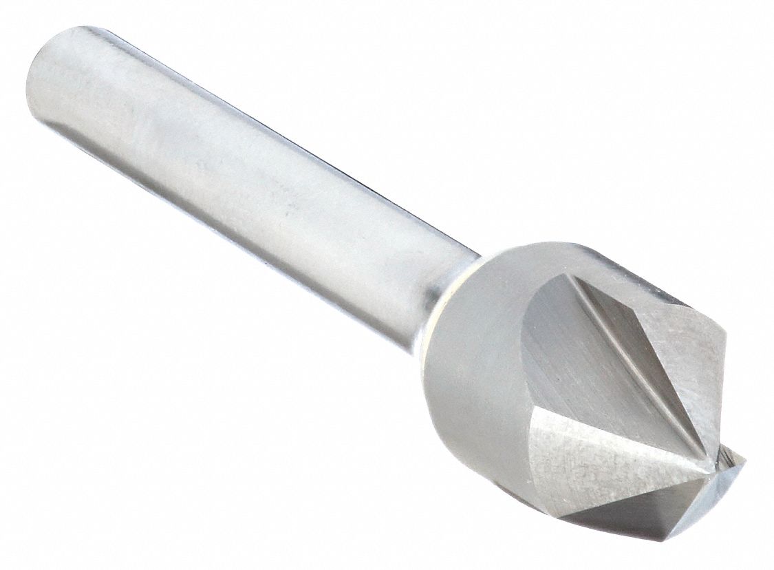Countersink: 1 1/4 in Body Dia., 3/4 in Shank Dia., Bright (Uncoated) Finish, 3 in Overall Lg