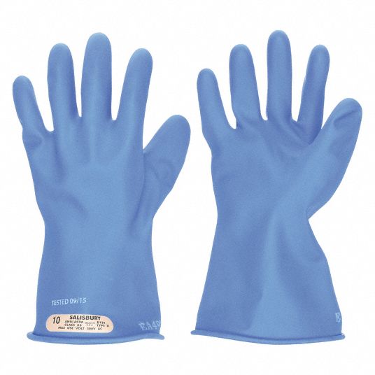 Insulated Thin Rubber Gloves For Low Voltage (750VDC) EA640ZD-5, ESCO