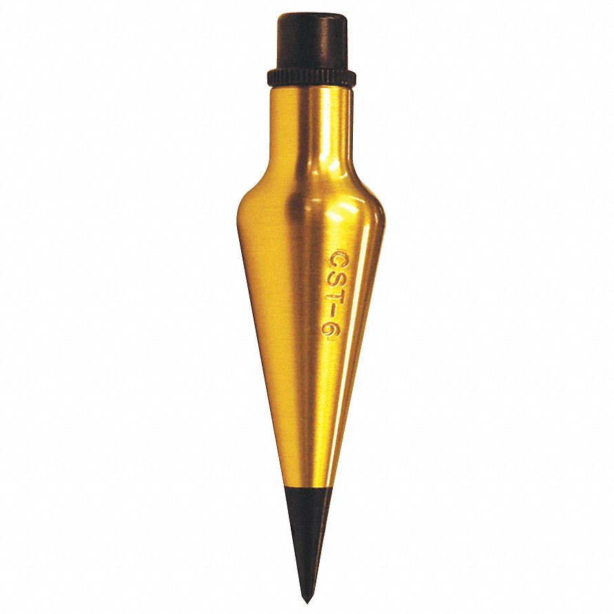 Brass Plumb Bob, Size 8 oz. Grainger