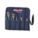 PLIER SET, 5 PLIERS, STANDARD CUSHION GRIP, MANUAL, TOOL ROLL, WIRES