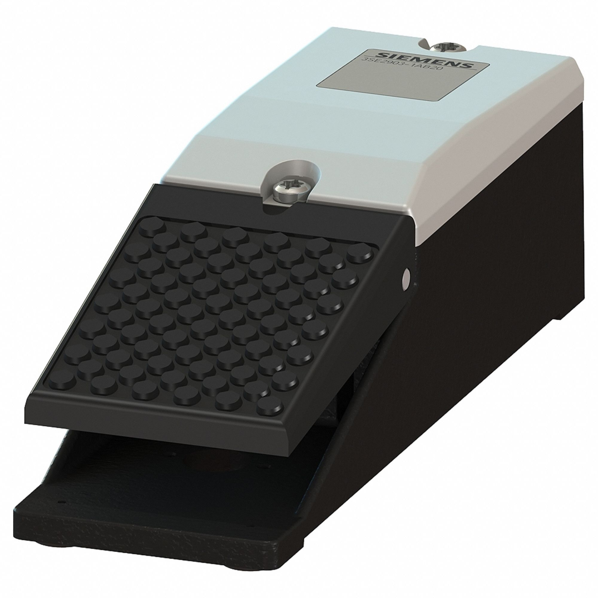 Foot Switch: 3SE2 Series, 1 Pedals, Momentary, 1NO/1NC, 4.92 ft Cord Lg