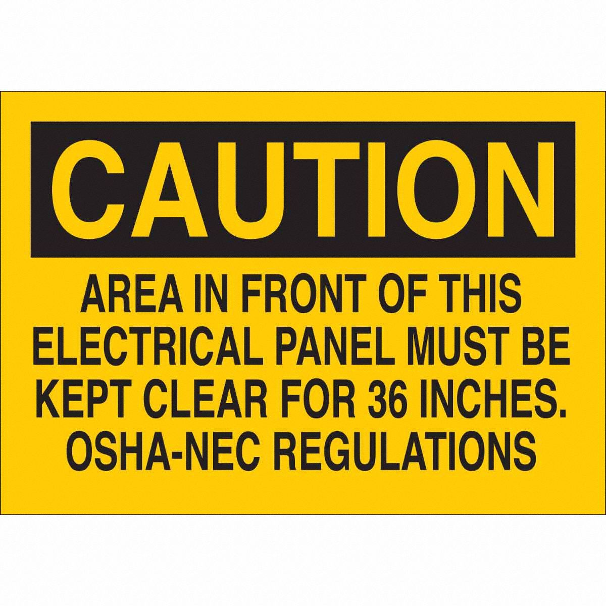 ELECTRICAL HAZARD SIGN CAUTION