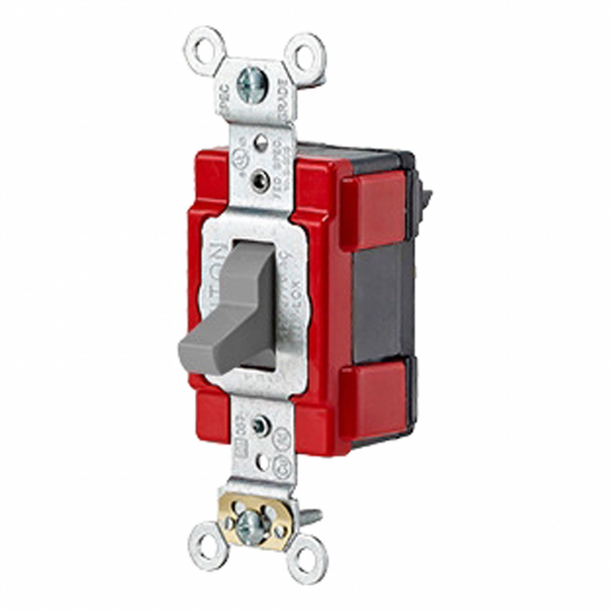 Wall Switch 1 hp Toggle 20 A Gray