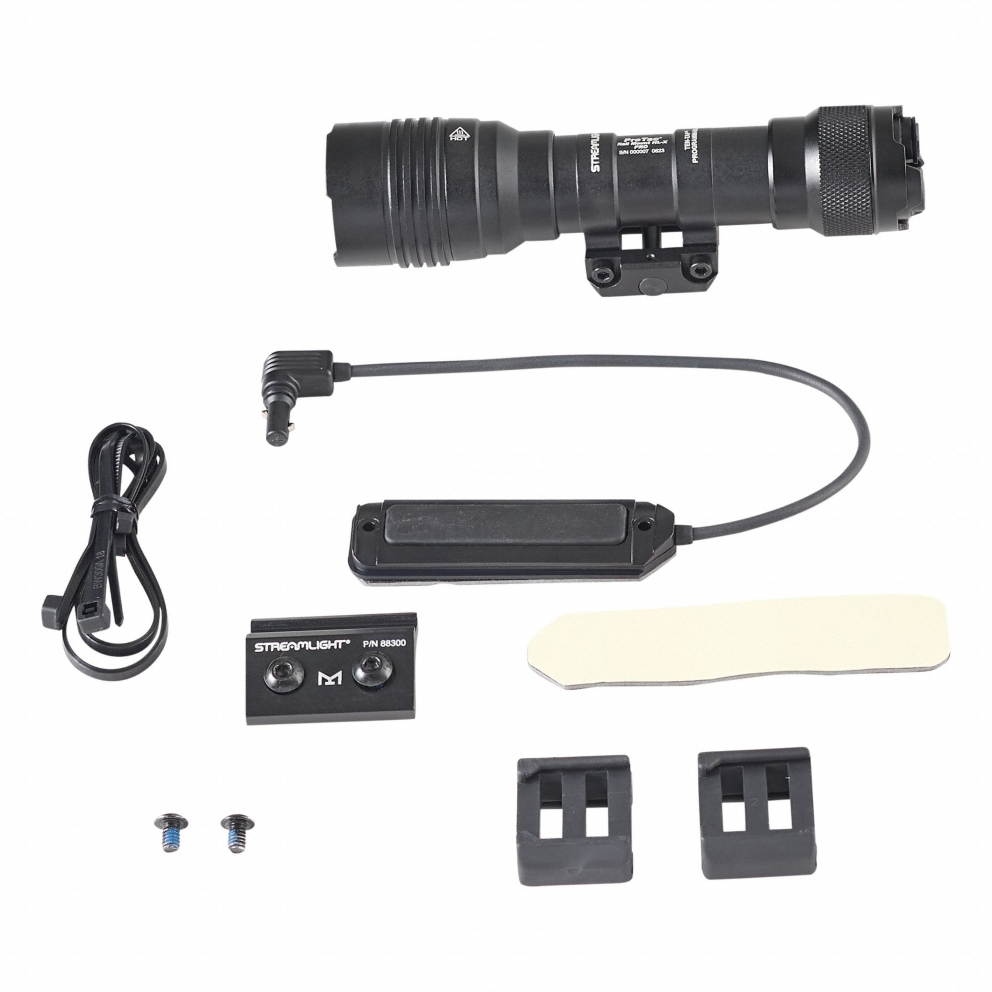 STREAMLIGHT Long Gun Light: Rechargeable, 1,000 lm, 1.75 hr Run Time at Max. Brightness, Black (MPN 88127). Key specifications — Compatible with Weapon Manufacturer Model: Universal; Brand: STREAMLIGHT; Battery Requirements - Broad: Includes Rechargeable.