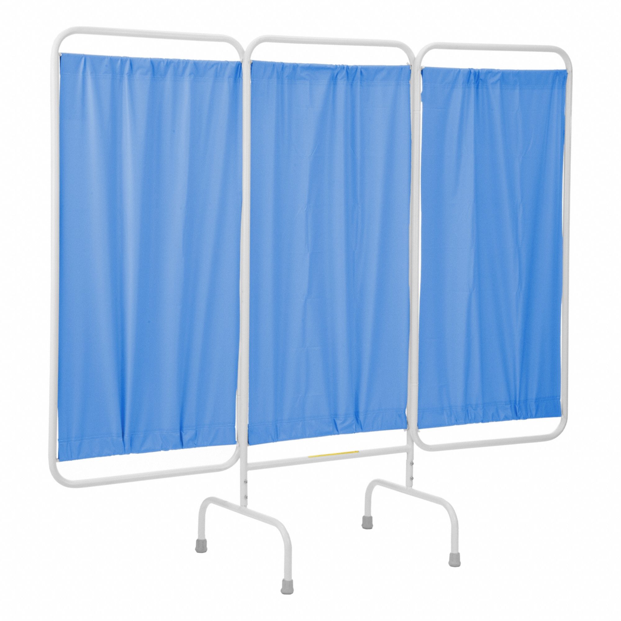 Privacy Screen: 3 Panels, Vinyl, Blue, Crutch Tips