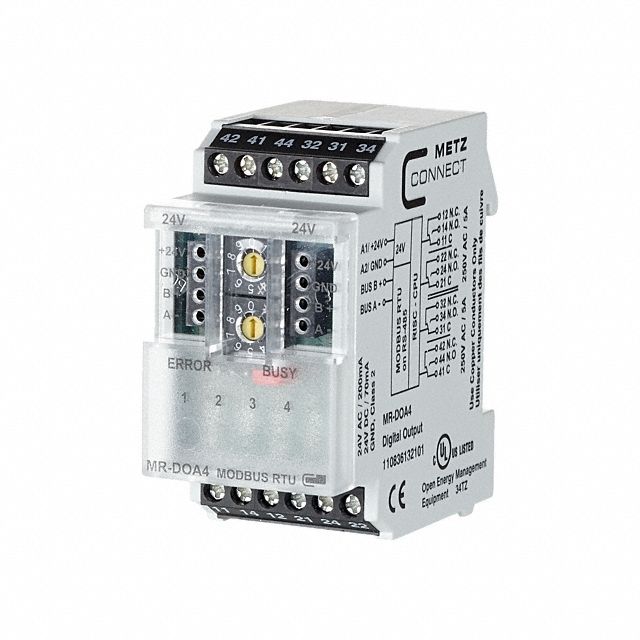 Modbus Module: C-Logline, Modbus RTU, DIN Rail Mounting, (4) Digital Out, 110836132101
